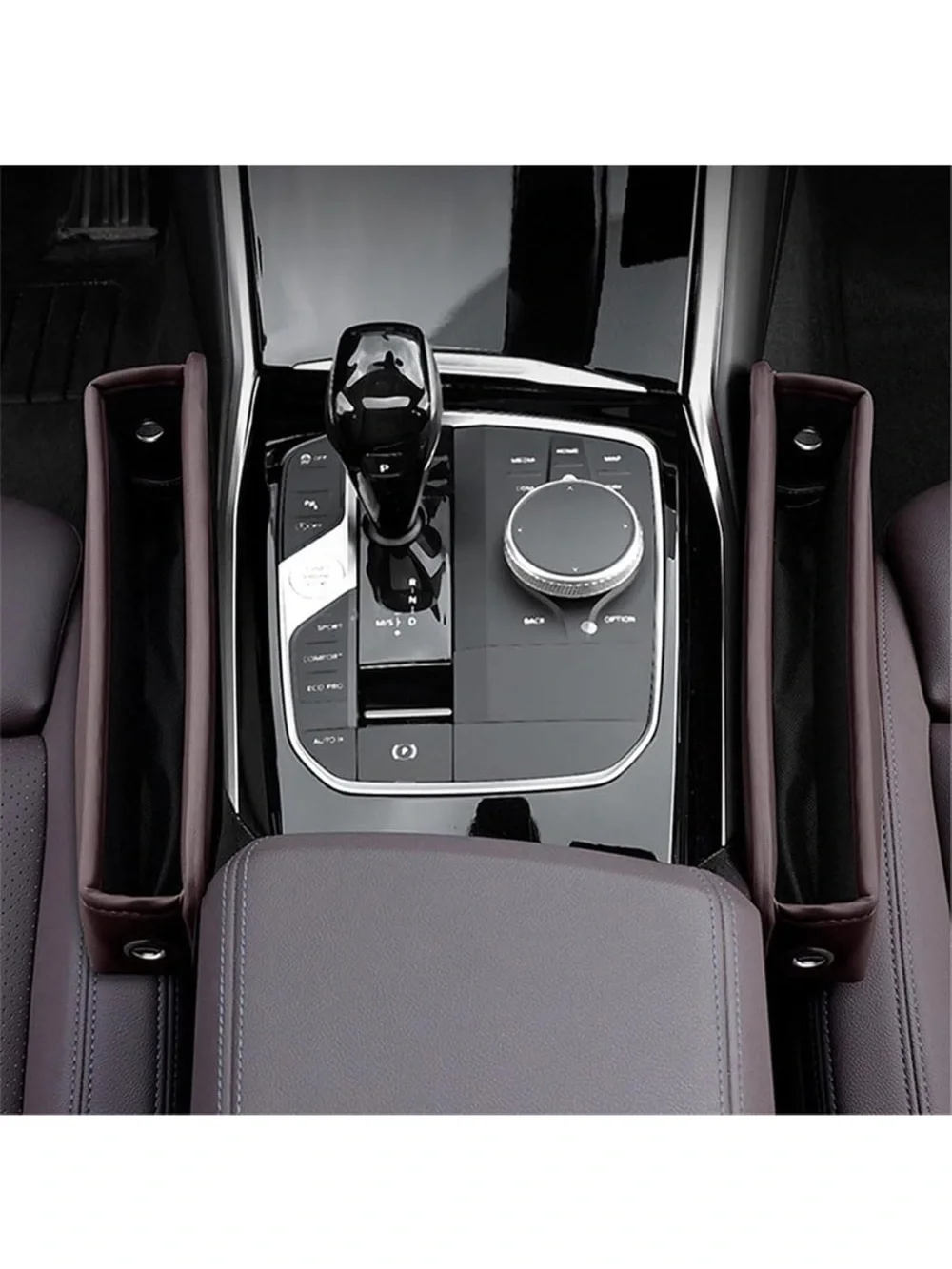Brown Car Seat Gap Organizer and Phone Holder - Universal (No Brand)